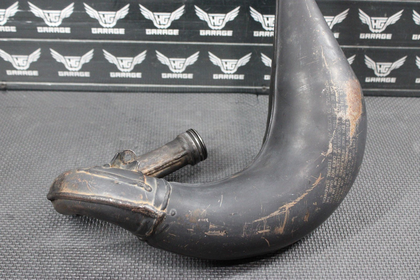 2007 YAMAHA YZ85 OEM EXHAUST PIPE HEADER EXPANSION CHAMBER 5PA - 14610 - 00 - 00 - hggarage