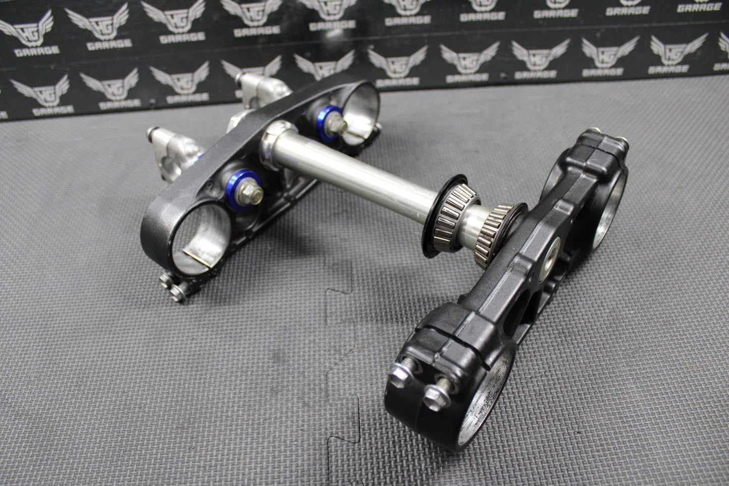 2020 YAMAHA 18 - 21 YZ250FX OEM FRONT FORKS LOWER UPPER TRIPLE TREE STEM BAR CLAMP - hggarage