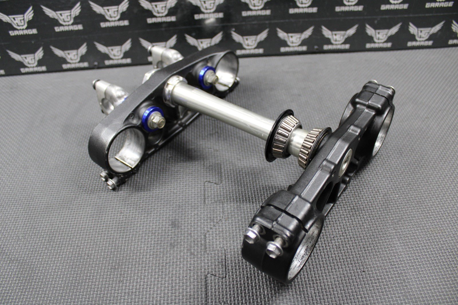 2020 YAMAHA 18 - 21 YZ250FX OEM FRONT FORKS LOWER UPPER TRIPLE TREE STEM BAR CLAMP - hggarage