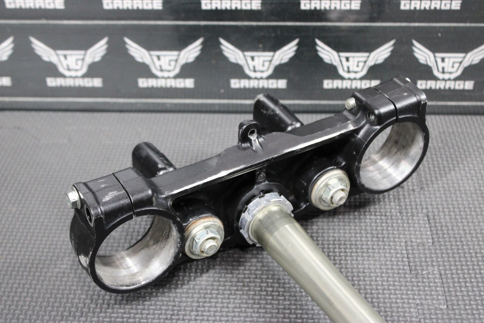 2014 KAWASAKI KX250F 13 - 14 OEM FRONT FORKS LOWER UPPER TRIPLE TREE CLAMP SET - hggarage