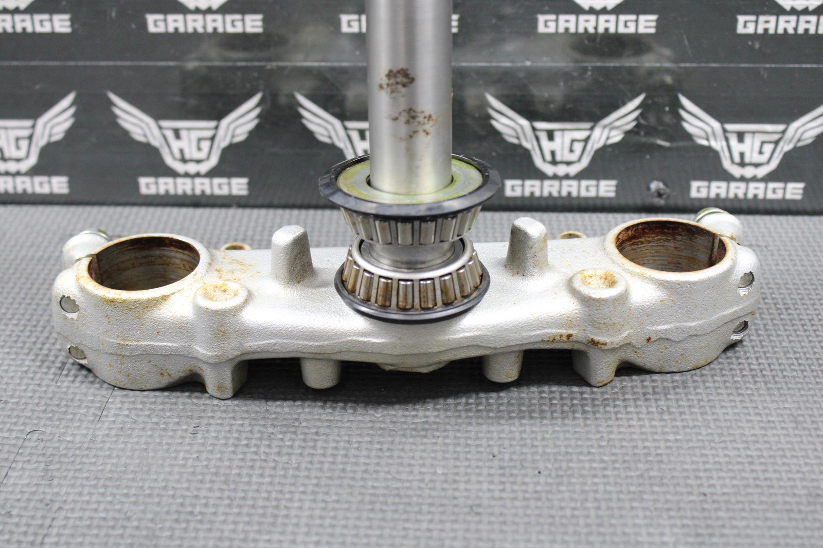 2002 HONDA XR200R 90 - 02 OEM FRONT FORKS LOWER UPPER TRIPLE TREE STEM BAR CLAMP - hggarage