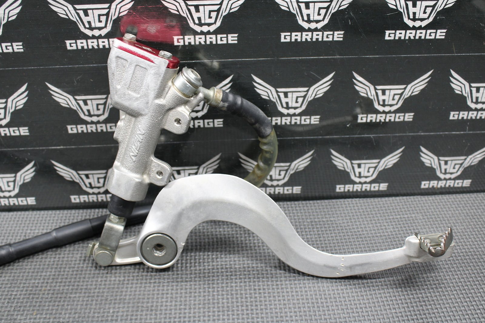 2018 18 - 20 SUZUKI RMZ450 OEM REAR BACK BRAKE CALIPER MASTER CYLINDER LEVER GOOD - hggarage