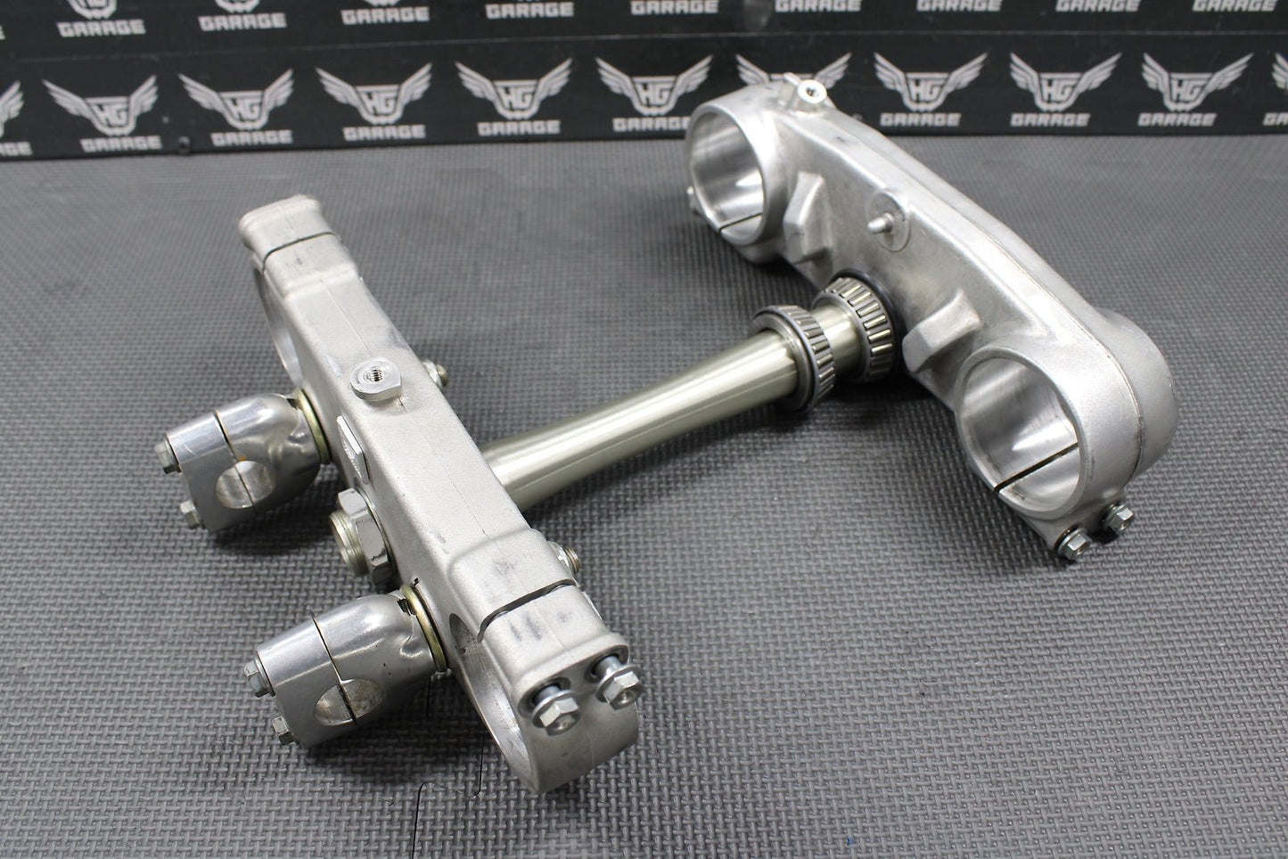 2001 00 - 03 HONDA CR125R OEM FRONT FORKS LOWER UPPER TRIPLE TREE STEM BAR CLAMP - hggarage