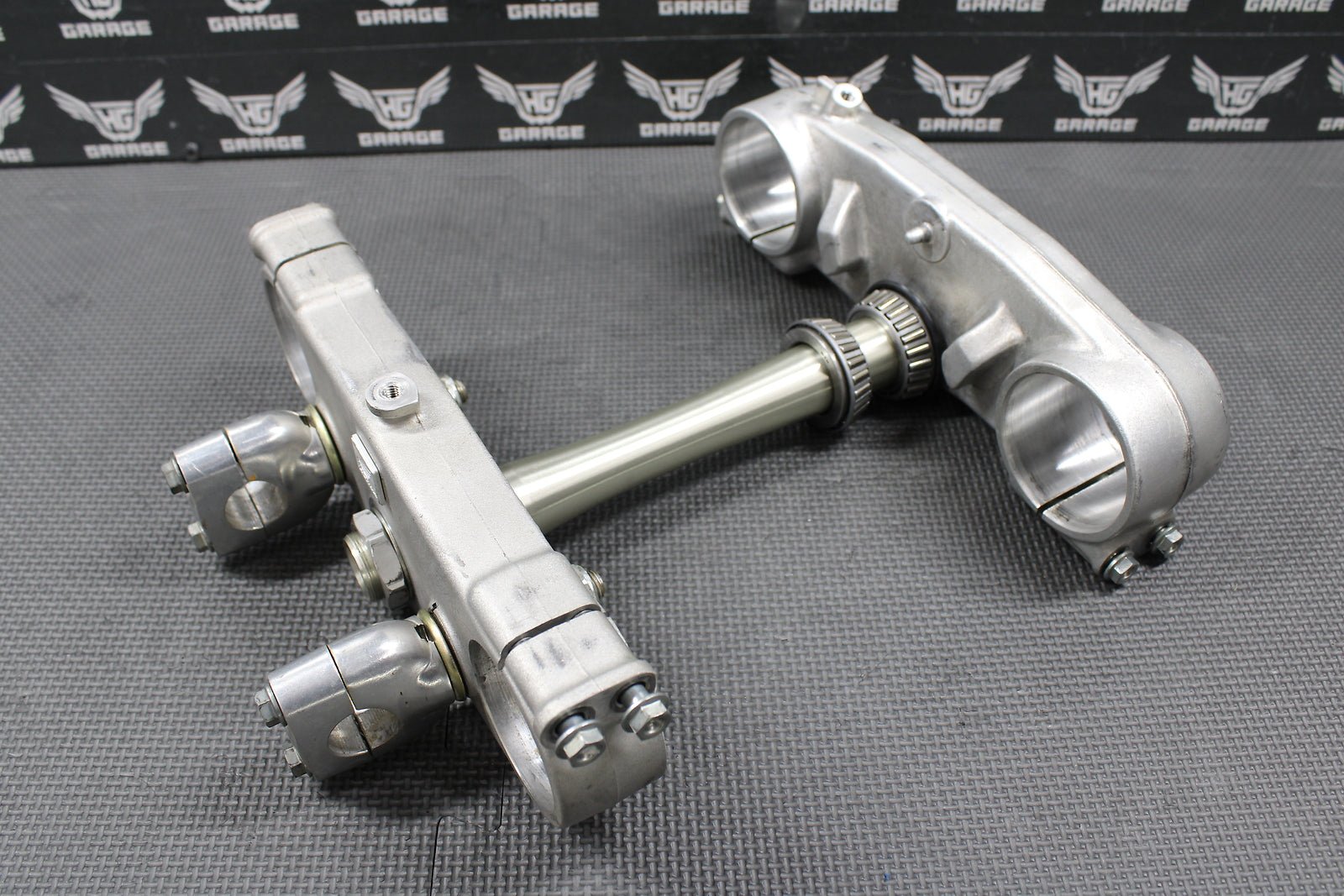 2001 00 - 03 HONDA CR125R OEM FRONT FORKS LOWER UPPER TRIPLE TREE STEM BAR CLAMP - hggarage