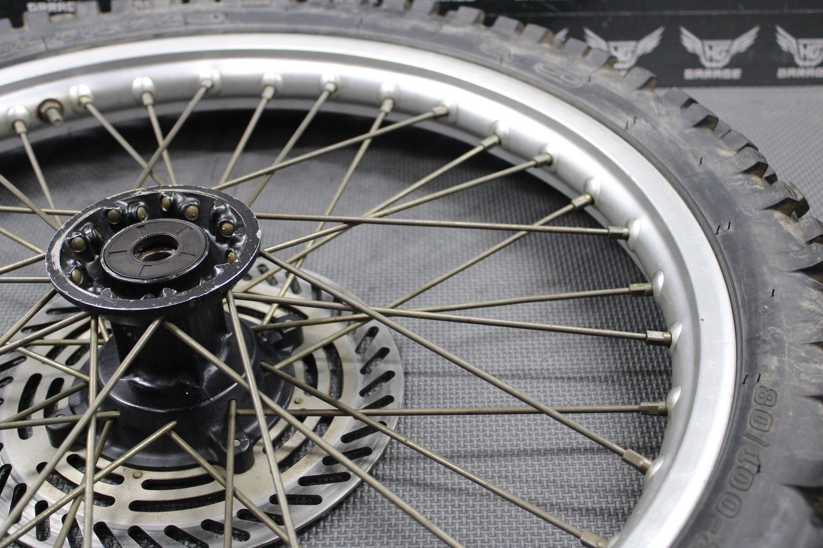 1988 HONDA CR125R CR250R CR500R OEM 21" FRONT WHEEL RIM HUB TIRE 446A5 - KS6 - 830 - hggarage