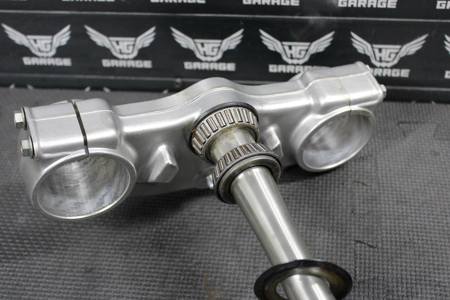 2002 HONDA CRF450R OEM FRONT FORKS LOWER UPPER TRIPLE TREE STEM - hggarage