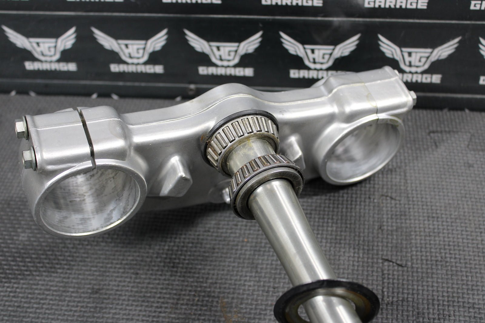 2002 HONDA CRF450R OEM FRONT FORKS LOWER UPPER TRIPLE TREE STEM - hggarage