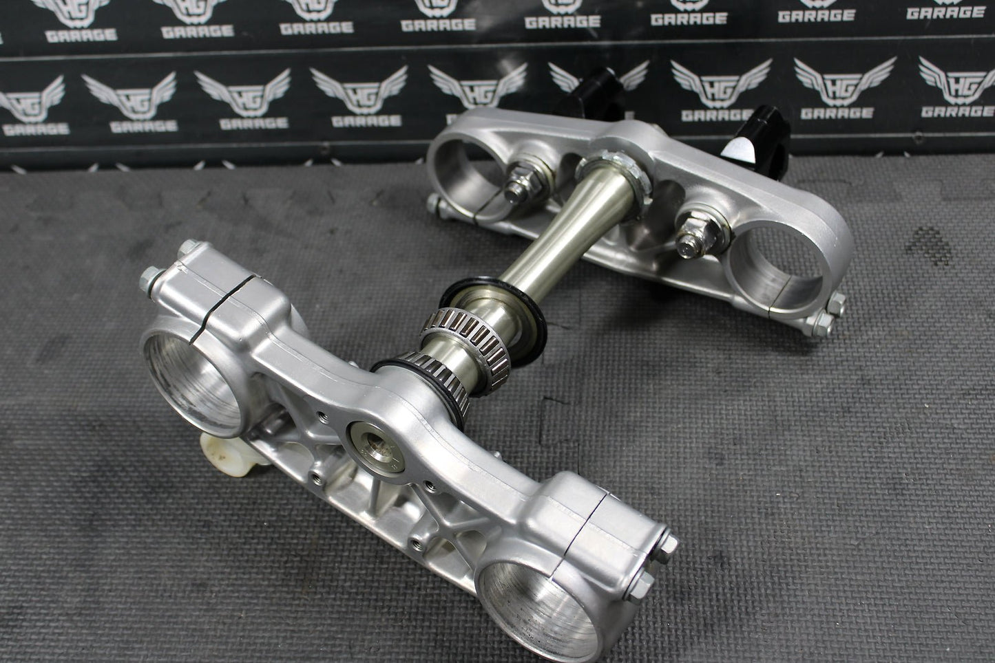 2000 HONDA CR125R OEM FRONT FORKS LOWER UPPER TRIPLE TREE STEM CLAMP - hggarage