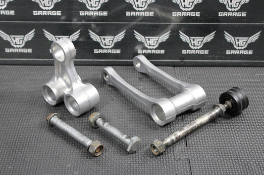 2007 06 - 08 HONDA CRF450R OEM REAR SHOCK LINKAGE LINKS RELAY ARM ROD GOOD! - hggarage