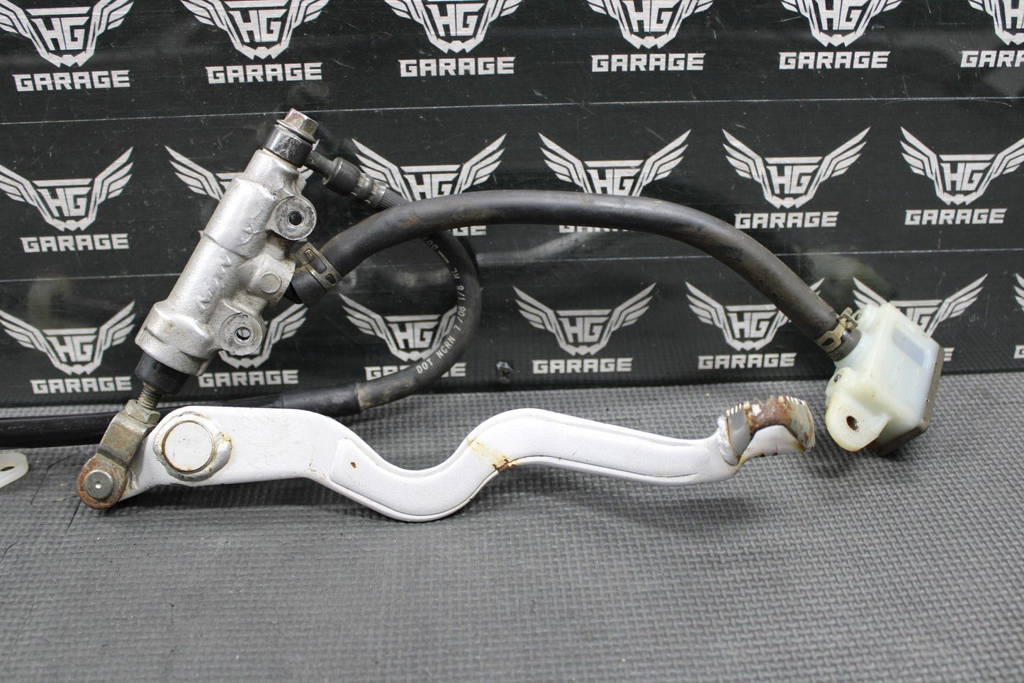 2009 KAWASAKI 2009 2010 KLX250SF OEM NISSIN REAR BACK BRAKE CALIPER MASTER LEVER - hggarage