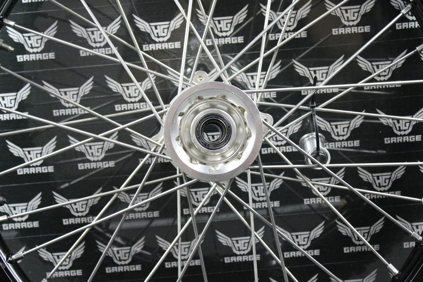 2014 KAWASAKI 10 - 18 KX250F WARP 9 BLACK FRONT WHEEL RIM BILLET HUB LIKE NEW TIRE - hggarage
