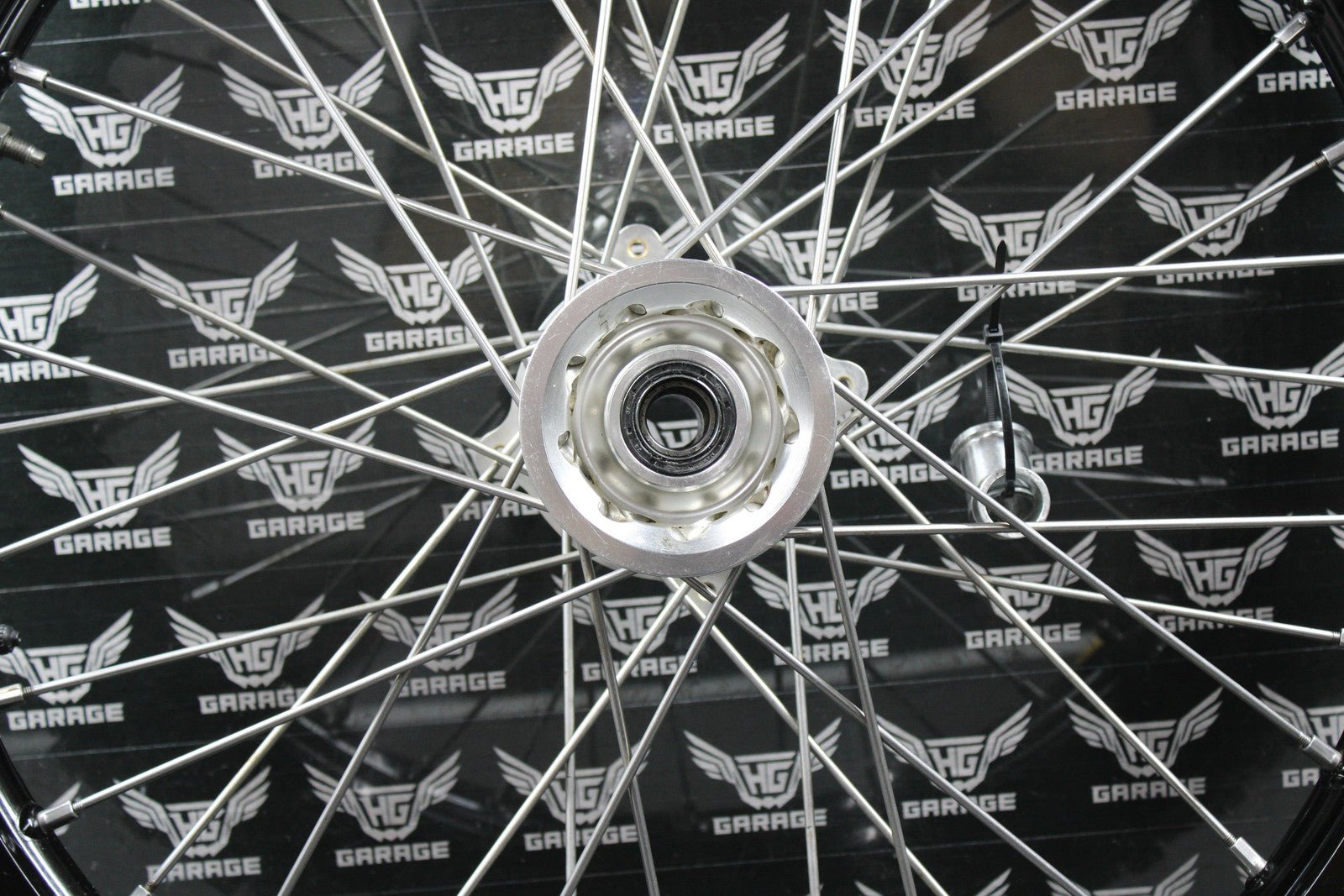 2014 KAWASAKI 10 - 18 KX250F WARP 9 BLACK FRONT WHEEL RIM BILLET HUB LIKE NEW TIRE - hggarage