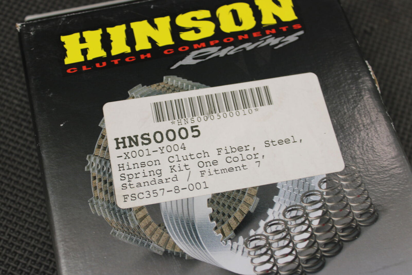 NEW 04-20 KAWASAKI KX250F HINSON CLUTCH PLATE KIT FIBER STEEL SPRINGS FSC357-8