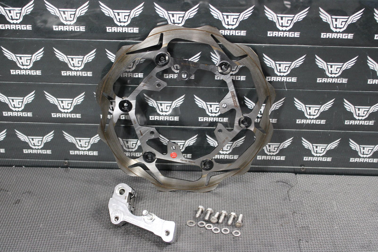 2009 HONDA CRF450R BRAKING OVERSIZED FRONT BRAKE DISC ROTOR ASSEMBLY - hggarage