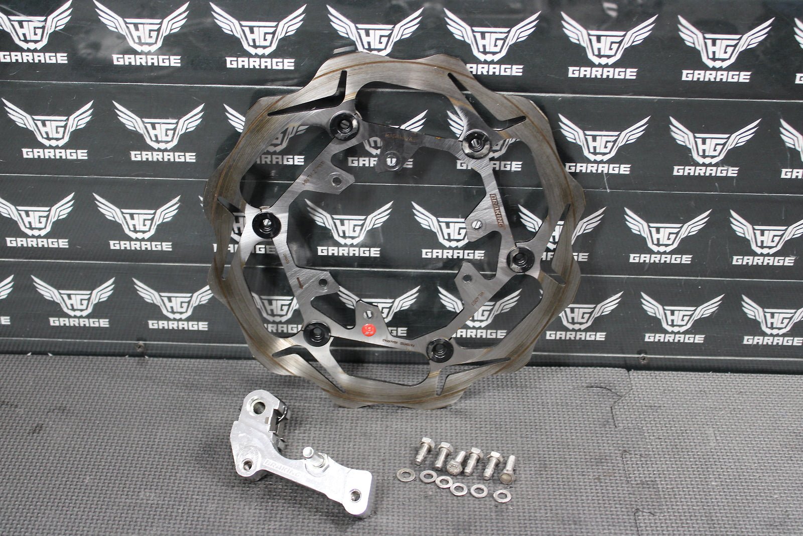 2009 HONDA CRF450R BRAKING OVERSIZED FRONT BRAKE DISC ROTOR ASSEMBLY - hggarage