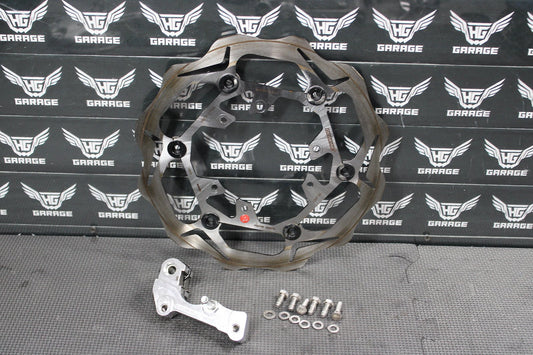 2009 HONDA CRF450R BRAKING OVERSIZED FRONT BRAKE DISC ROTOR ASSEMBLY - hggarage