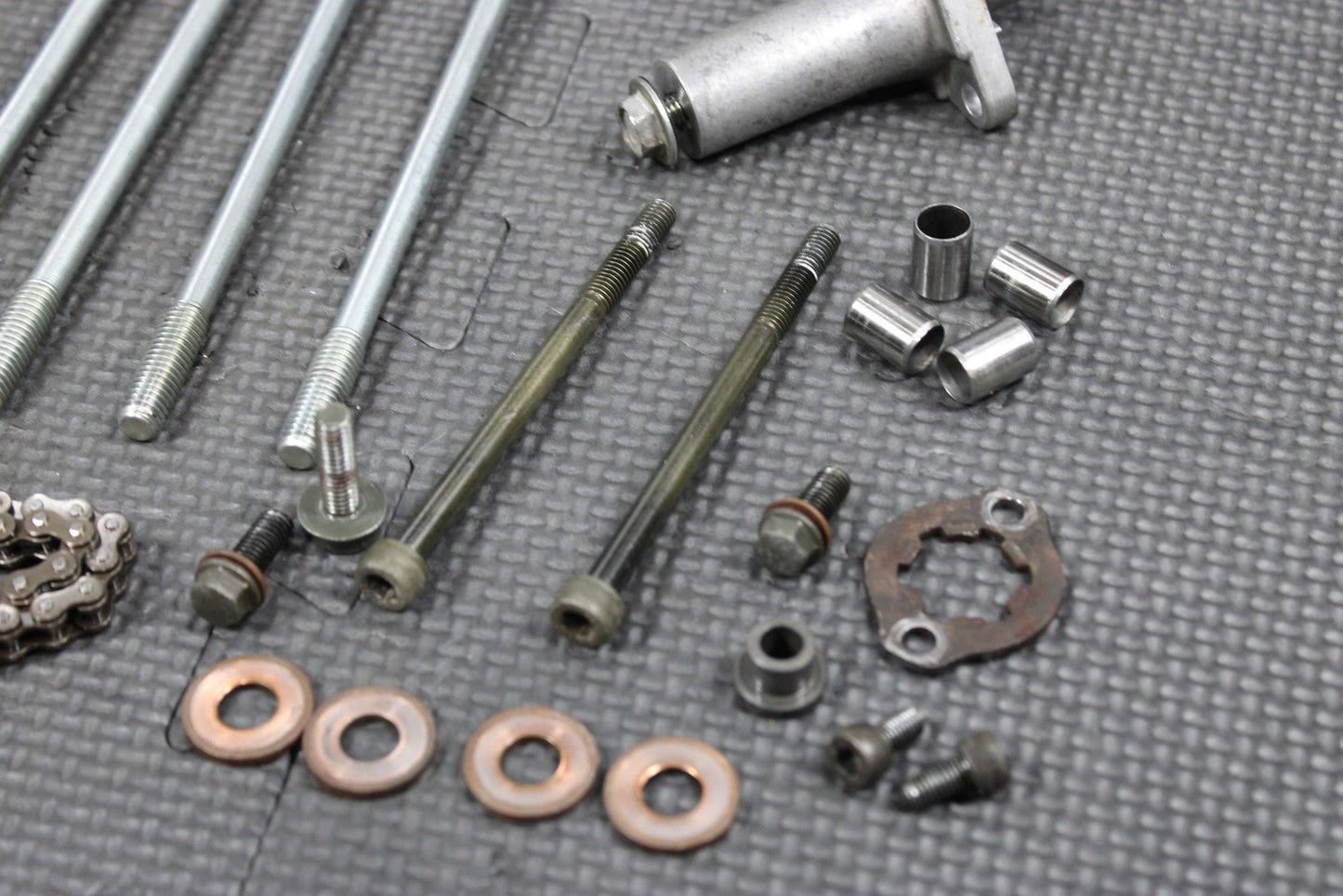 2000 YAMAHA TTR125L OEM CAM CHAIN CAMSHAFT TENSIONER GUIDES TOPEND HARDWARE DOWS - hggarage