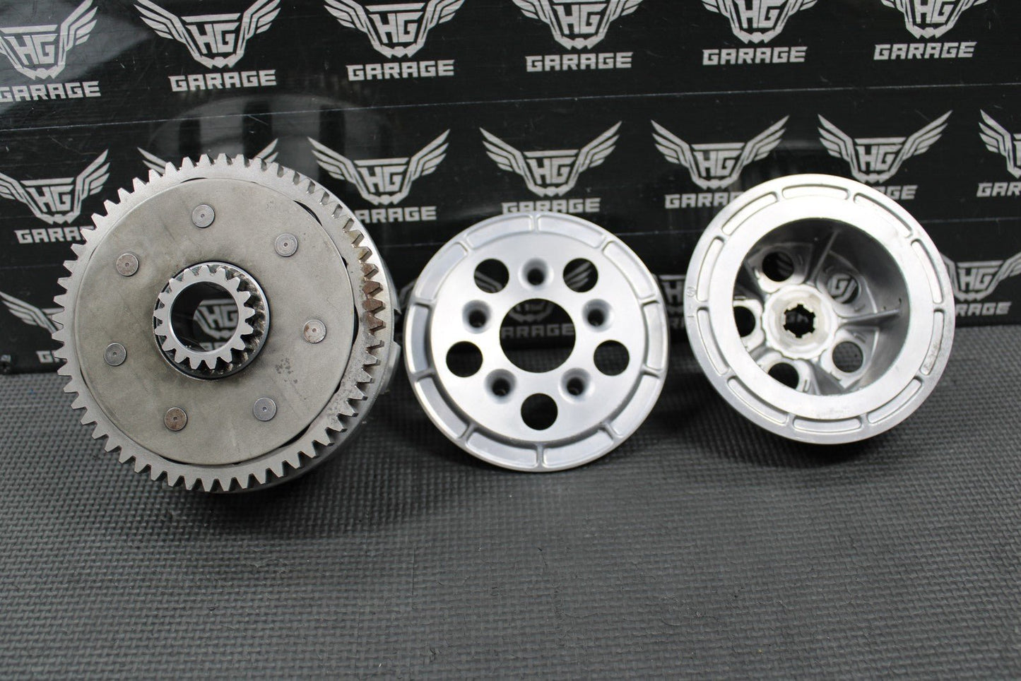 1992 KAWASAKI KX125 OEM CLUTCH BASKET CENTER HUB PRESSURE PLATE 13095 - 1265 - hggarage