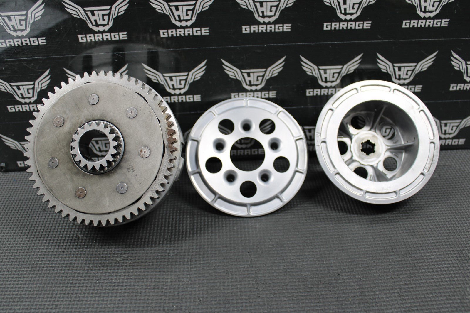 1992 KAWASAKI KX125 OEM CLUTCH BASKET CENTER HUB PRESSURE PLATE 13095 - 1265 - hggarage