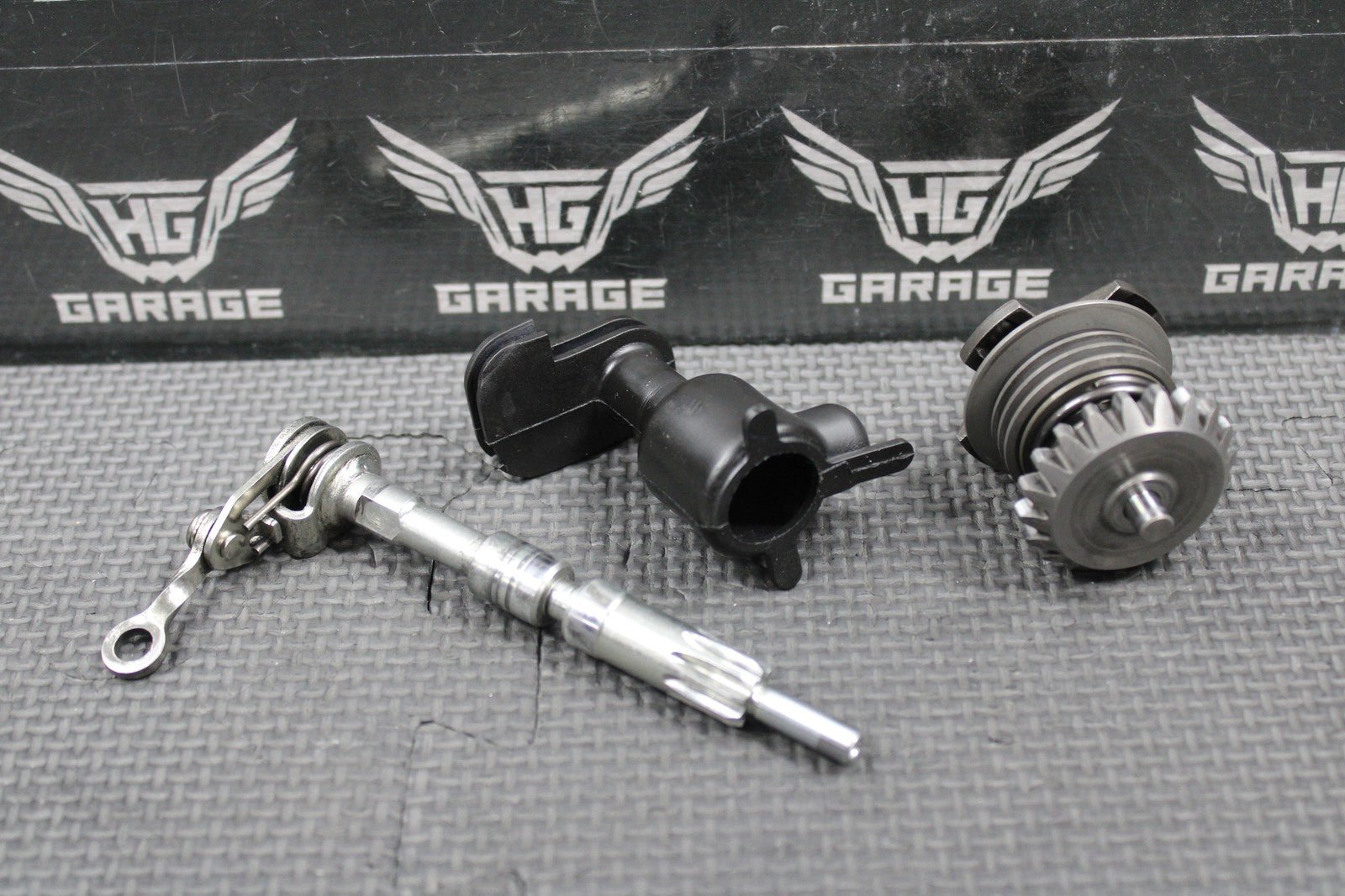2015 KAWASAKI 08 - 21 KX85 OEM EXHAUST POWER VALVE LINKAGE GOVERNOR LEVER SET - hggarage