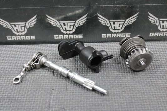 2015 KAWASAKI 08 - 21 KX85 OEM EXHAUST POWER VALVE LINKAGE GOVERNOR LEVER SET - hggarage