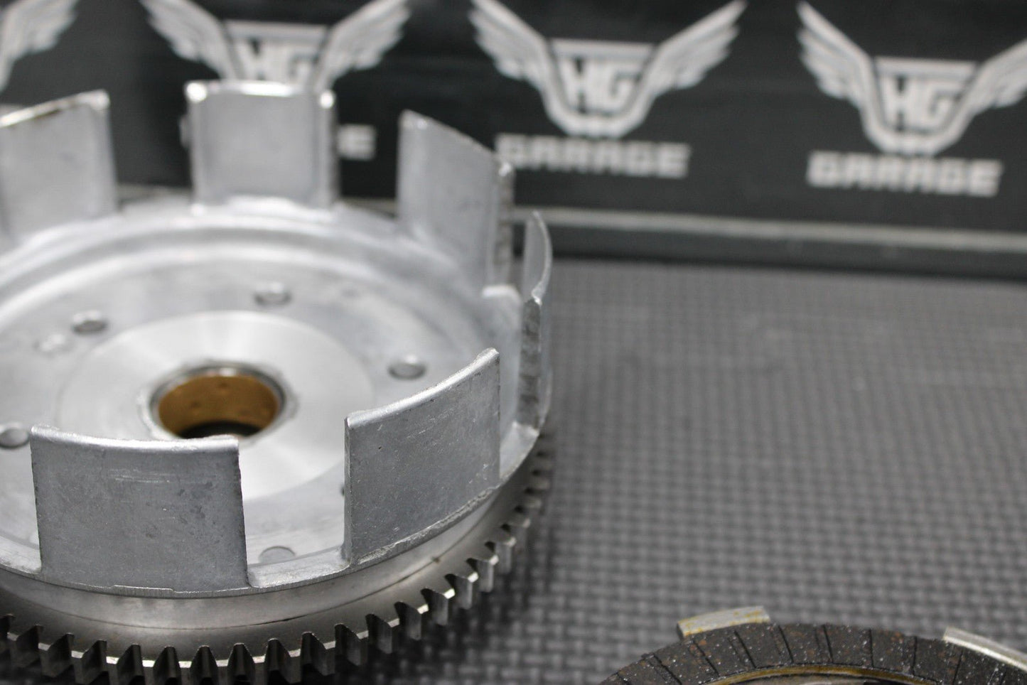 1991 87 - 95 HONDA CR80R OEM COMPLETE CLUTCH W PLATES BASKET HUB 22100 - GC4 - 600 - hggarage