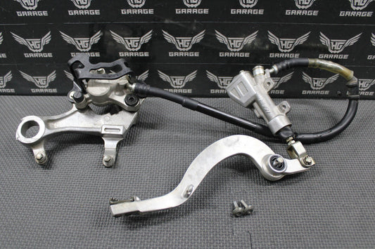2020 SUZUKI RMZ250 OEM NISSIN REAR BACK BRAKE CALIPER MASTER CYLINDER LEVER GOOD - hggarage