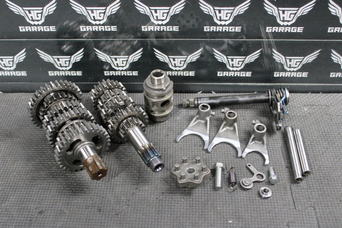 2015 KAWASAKI KX100 KX80 KX85 OEM ENGINE TRANSMISSION TRANNY ASSEMBLY GEARS - hggarage