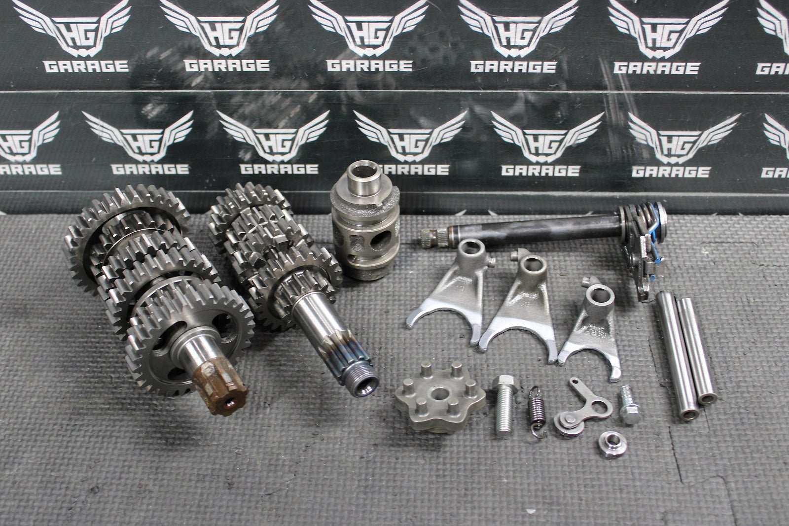 2015 KAWASAKI KX100 KX80 KX85 OEM ENGINE TRANSMISSION TRANNY ASSEMBLY GEARS - hggarage
