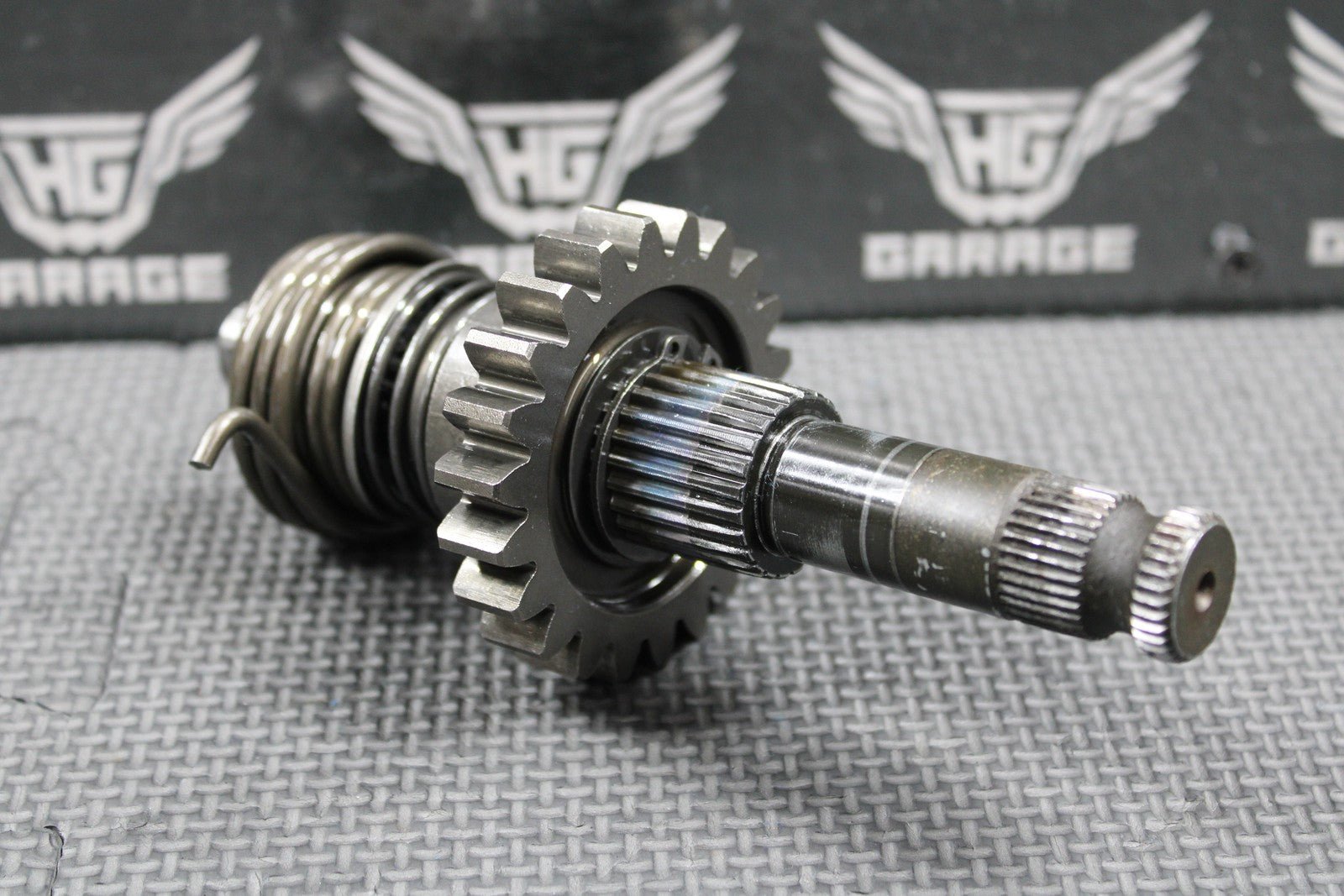 1991 HONDA 88 - 95 XR250R OEM KICKSTART KICK START SHAFT SPINDLE GEAR RATCHET NICE - hggarage