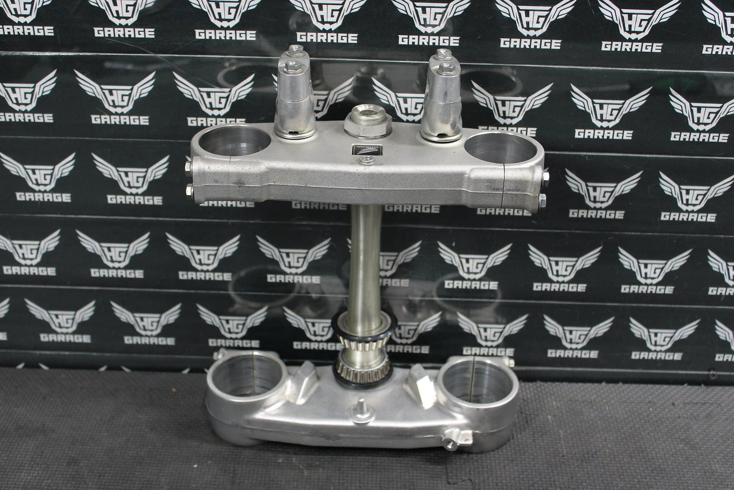 2006 HONDA CR125R 05 - 07 OEM FRONT FORKS LOWER UPPER TRIPLE TREE STEM CLAMP NICE! - hggarage
