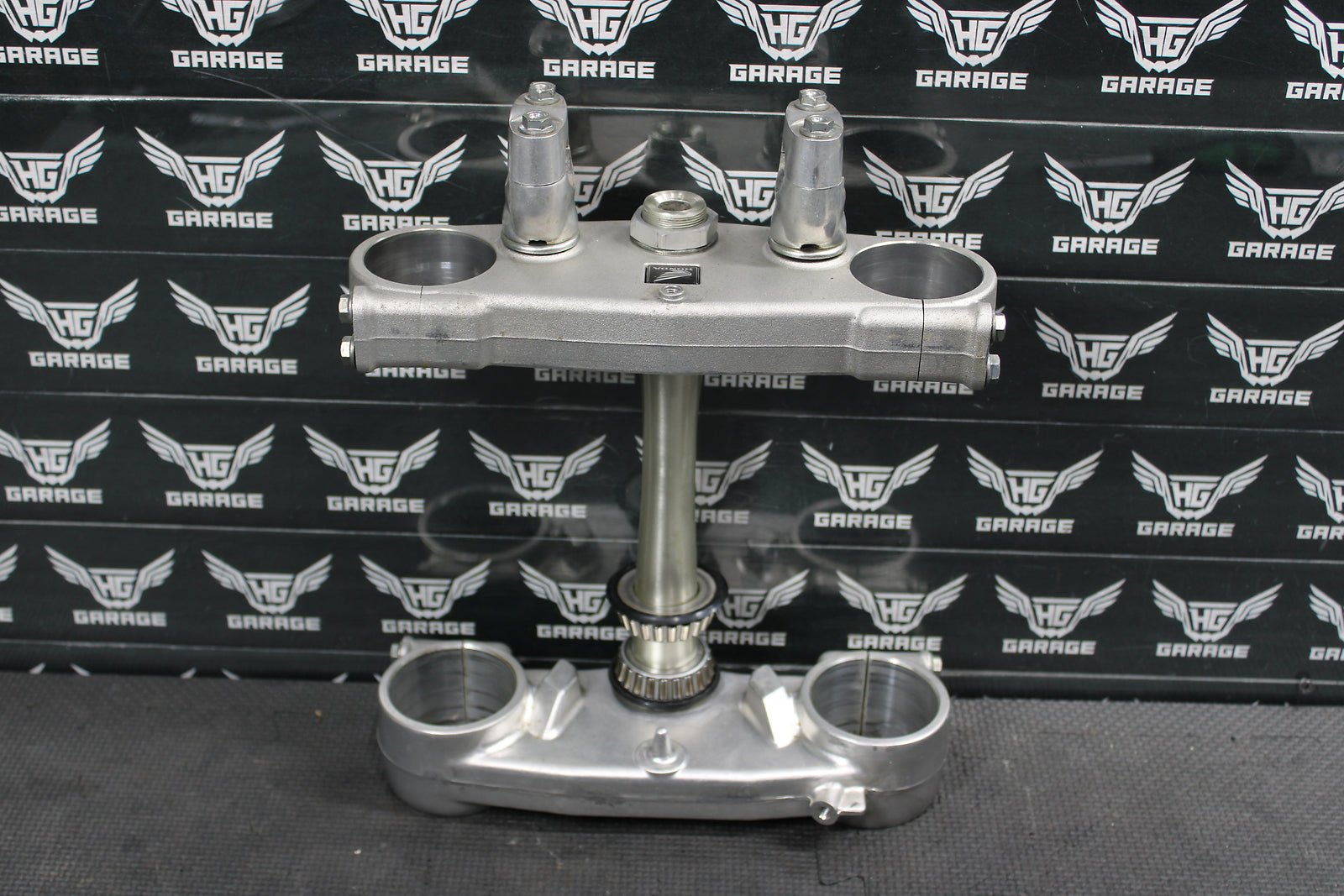 2006 HONDA CR125R 05 - 07 OEM FRONT FORKS LOWER UPPER TRIPLE TREE STEM CLAMP NICE! - hggarage