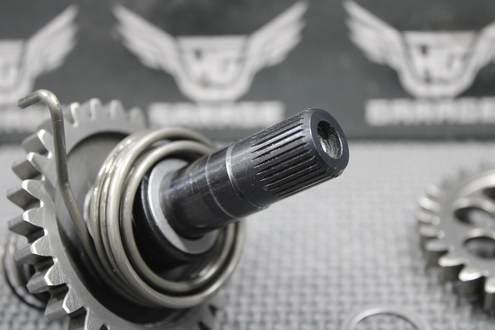 2010 05 - 13 KTM 250 XCF - W SXF OEM KICKSTART KICK START SHAFT W IDLER GEAR NICE! - hggarage