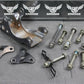 2005 SUZUKI DR200SE 03 - 05 OEM ENGINE MOTOR MOUNT STAY BRACKETS BOLTS ASSEMBLY - hggarage