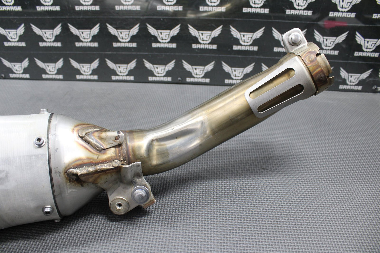 2019 17 - 19 YAMAHA YZ250FX OEM MUFFLER EXHAUST SILENCER SLIP ON PIPE 1SM - 14750 - A0 - hggarage