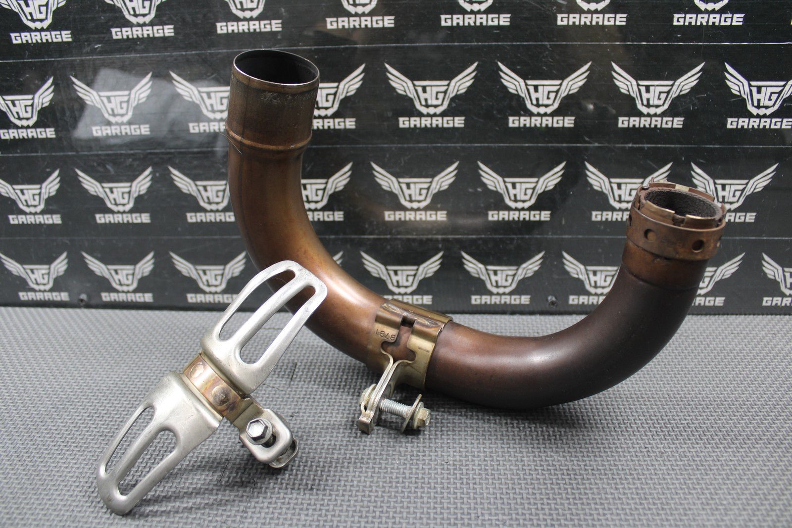 2020 YAMAHA 19 - 22 YZ250F 20 - 22 YZ250FX OEM EXHAUST PIPE CHAMBER HEADER 2 SHIELD - hggarage