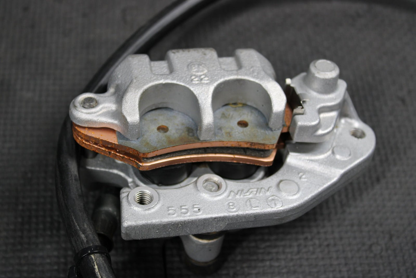1999 Kawasaki KX125 KX250 OEM Nissin Front Brake Caliper Brake Line 43041 - 1668 - hggarage