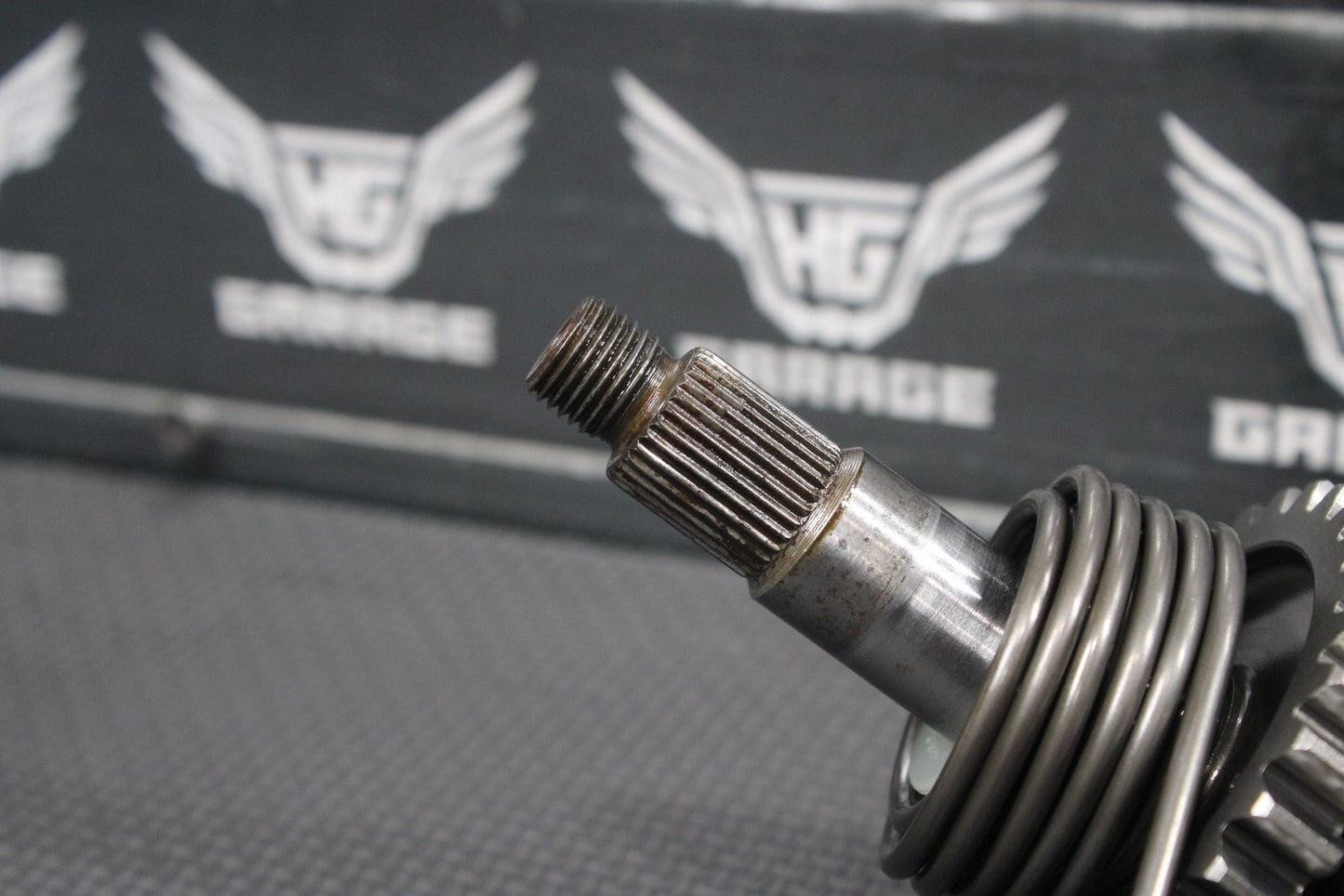 1986 86 - 88 KAWASAKI KDX200 OEM KICKSTART KICK START SHAFT W IDLER GEAR GOOD! - hggarage
