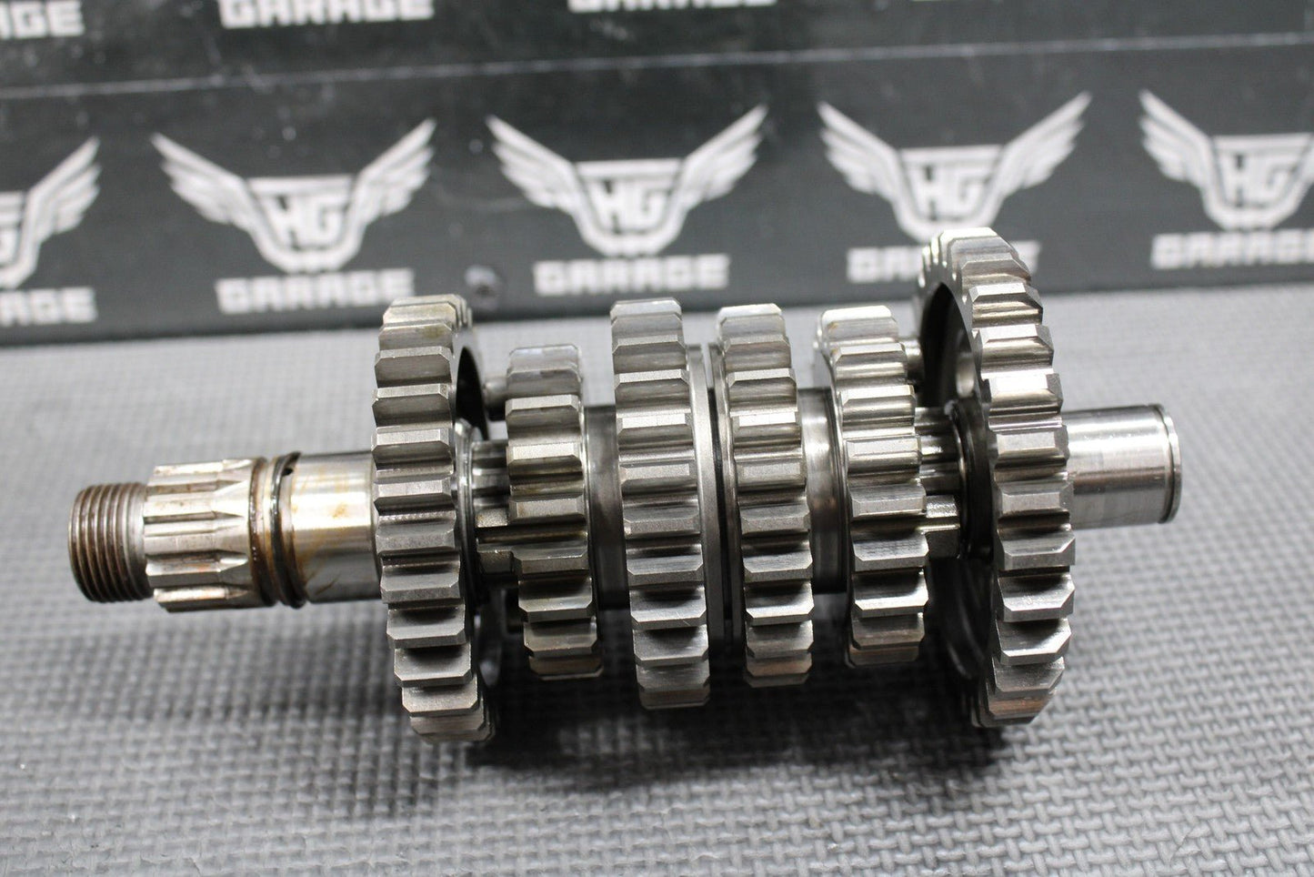 2009 KAWASAKI KLX250SF OEM TRANSMISSION TRANS GEARBOX GEARS SHIFT FORKS NICE! - hggarage
