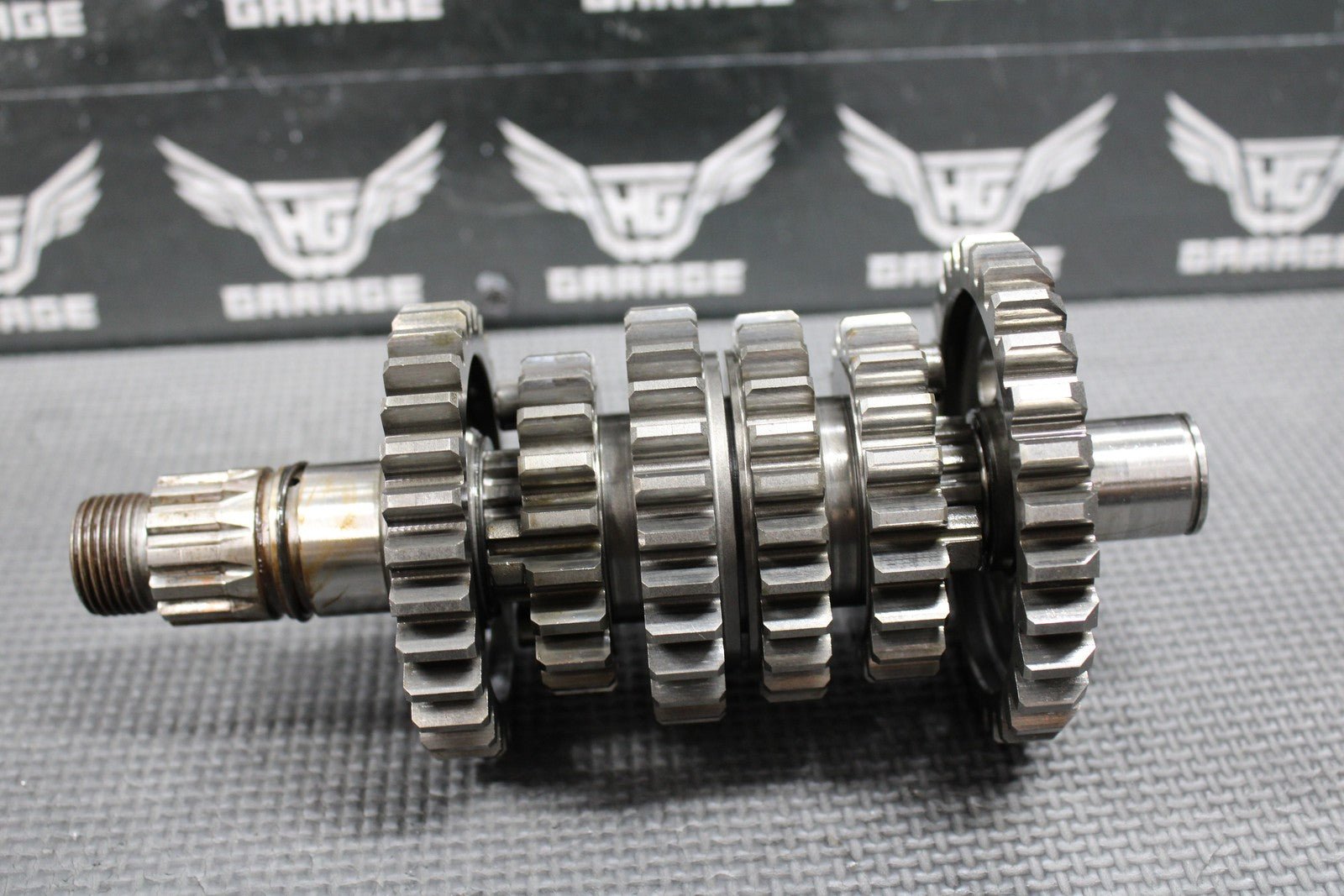 2009 KAWASAKI KLX250SF OEM TRANSMISSION TRANS GEARBOX GEARS SHIFT FORKS NICE! - hggarage