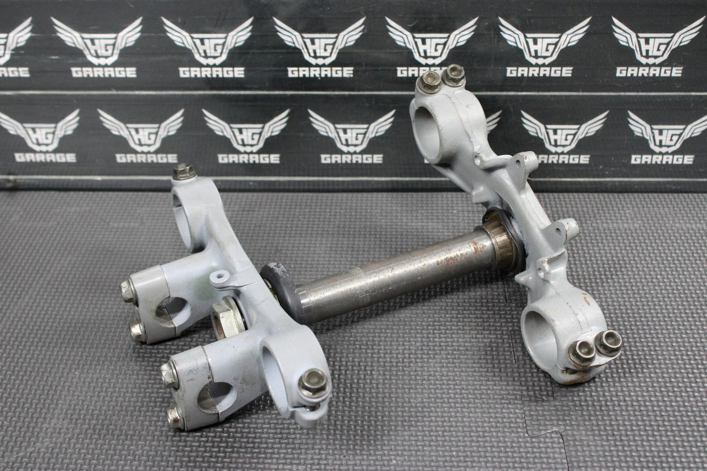 1991 87 - 95 HONDA CR80R OEM FRONT FORKS LOWER UPPER TRIPLE TREE STEM CLAMP - hggarage