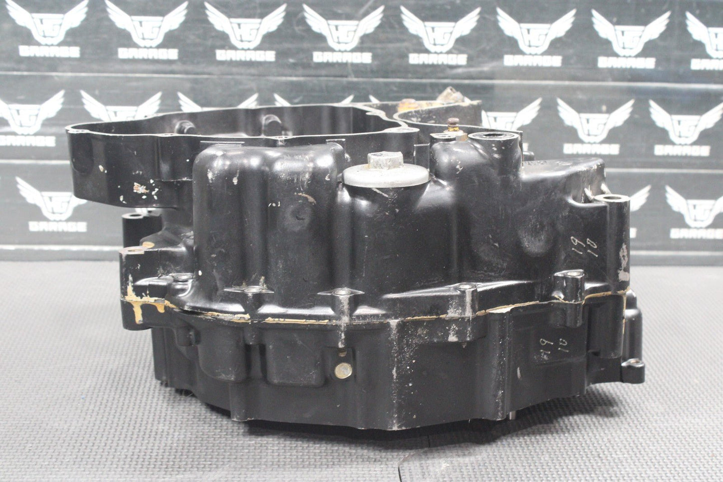 1987 YAMAHA TW200 OEM LEFT RIGHT ENGINE MOTOR CRANKCASE CRANK BLOCK SET GOOD! - hggarage