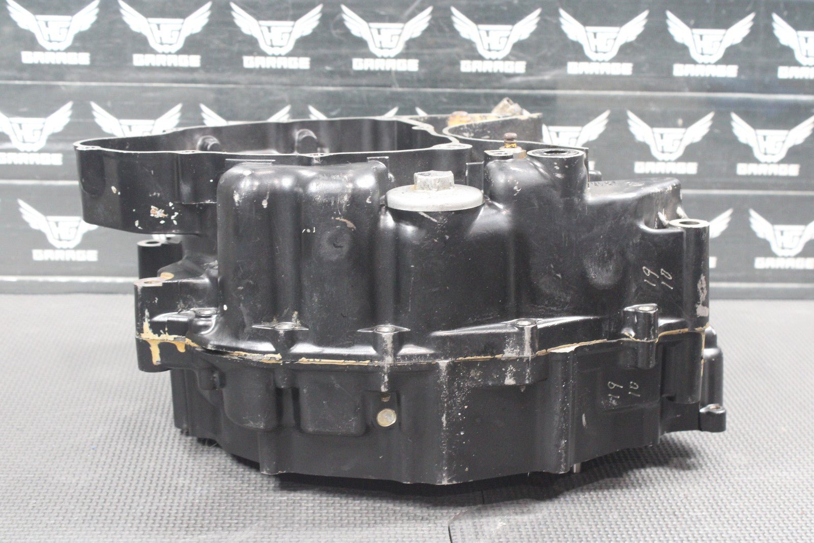 1987 YAMAHA TW200 OEM LEFT RIGHT ENGINE MOTOR CRANKCASE CRANK BLOCK SET GOOD! - hggarage
