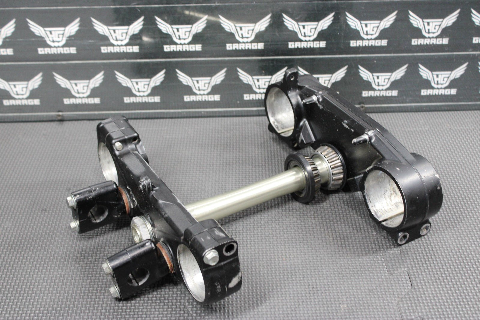2014 KAWASAKI KX250F 13 - 14 OEM FRONT FORKS LOWER UPPER TRIPLE TREE CLAMP SET - hggarage