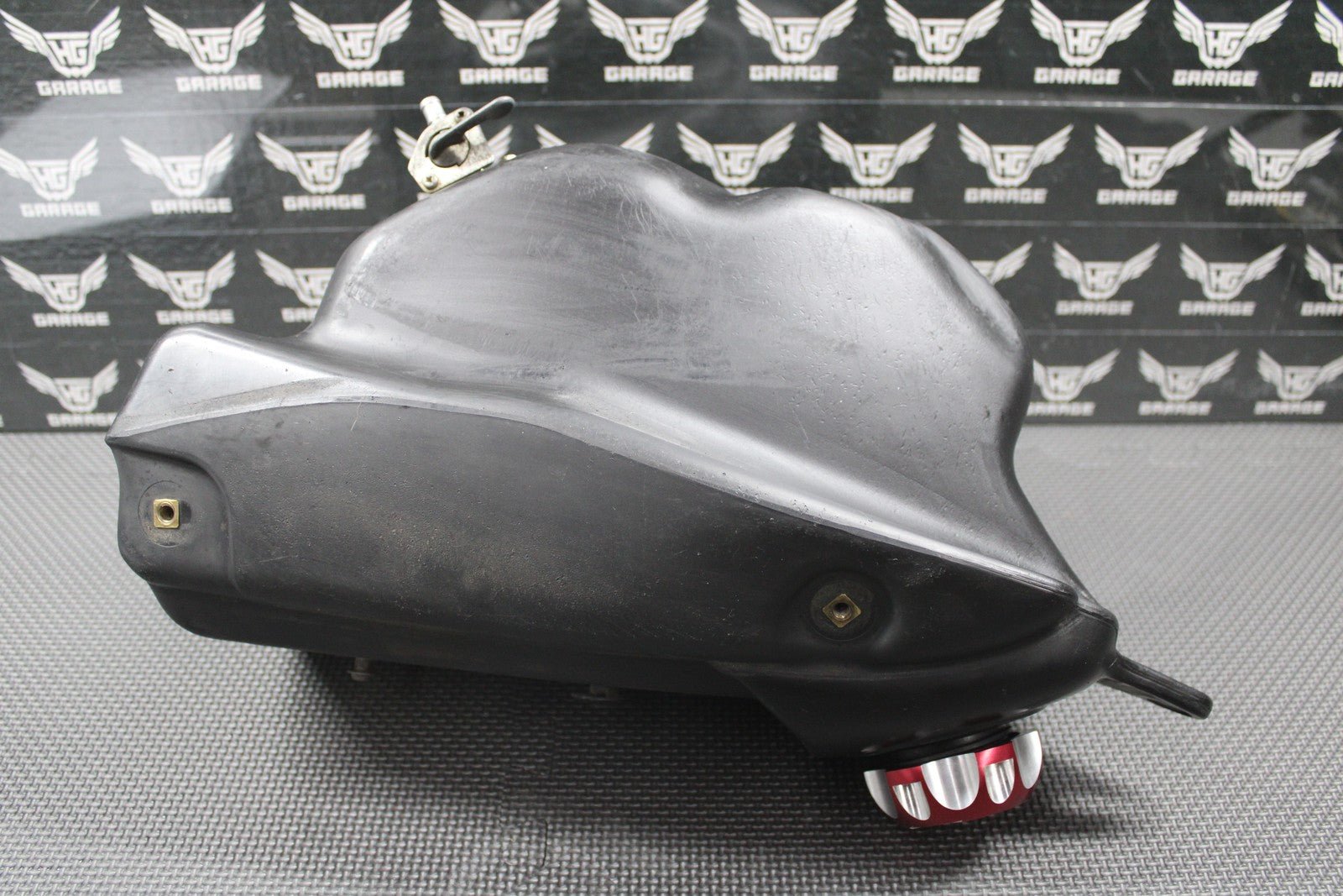 2000 2001 HONDA CR125R CR250R OEM GAS FUEL TANK CELL RESERVOIR CAP PETCOCK GOOD! - hggarage