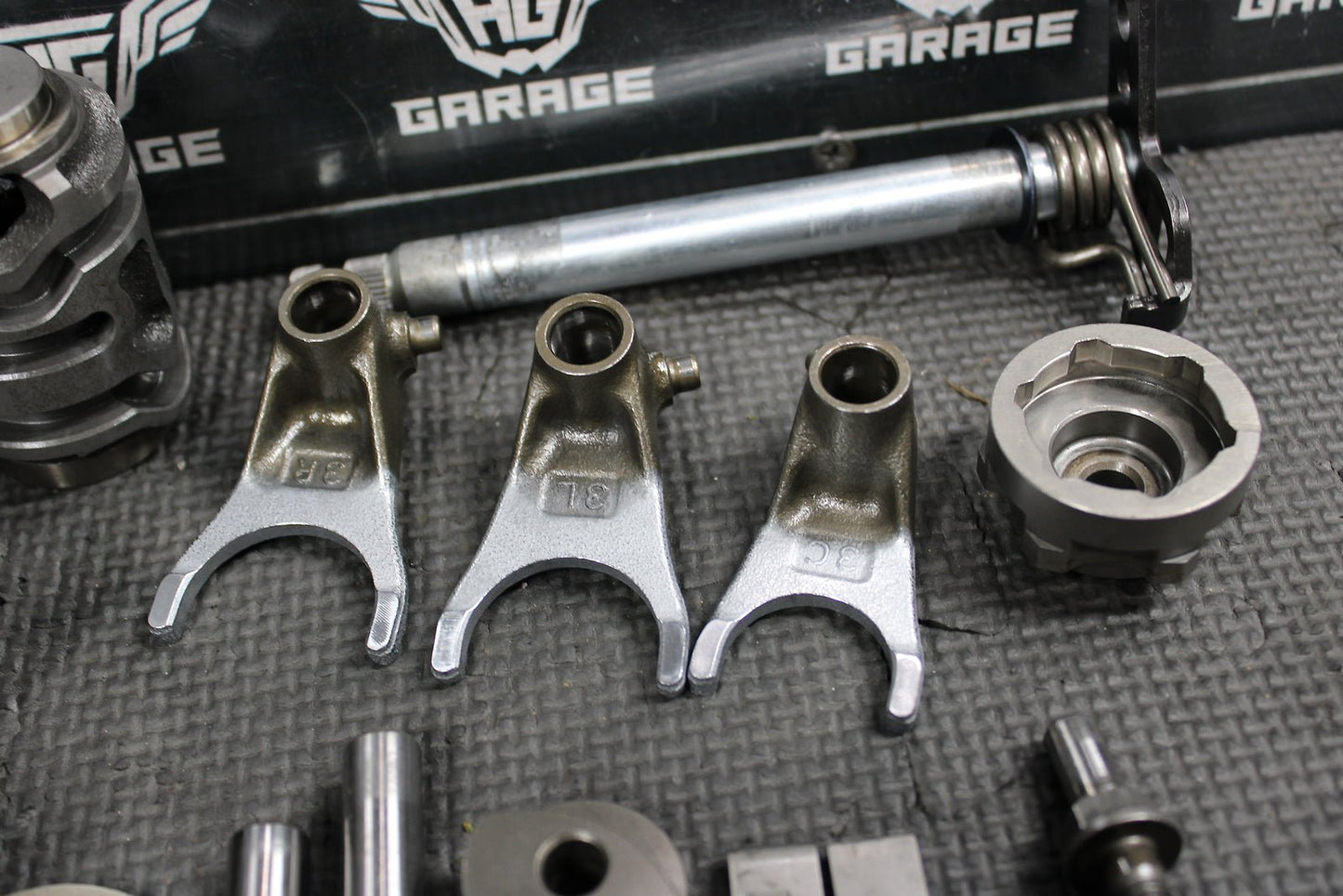 2008 HONDA CRF150R CRF150RB OEM ENGINE TRANSMISSION ASSEMBLY GEARS SHIFT FORKS - hggarage