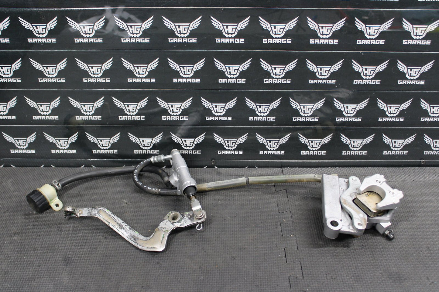 1995 KAWASAKI KX80 OEM NISSIN REAR BACK BRAKE CALIPER MASTER CYLINDER ASSEMBLY - hggarage