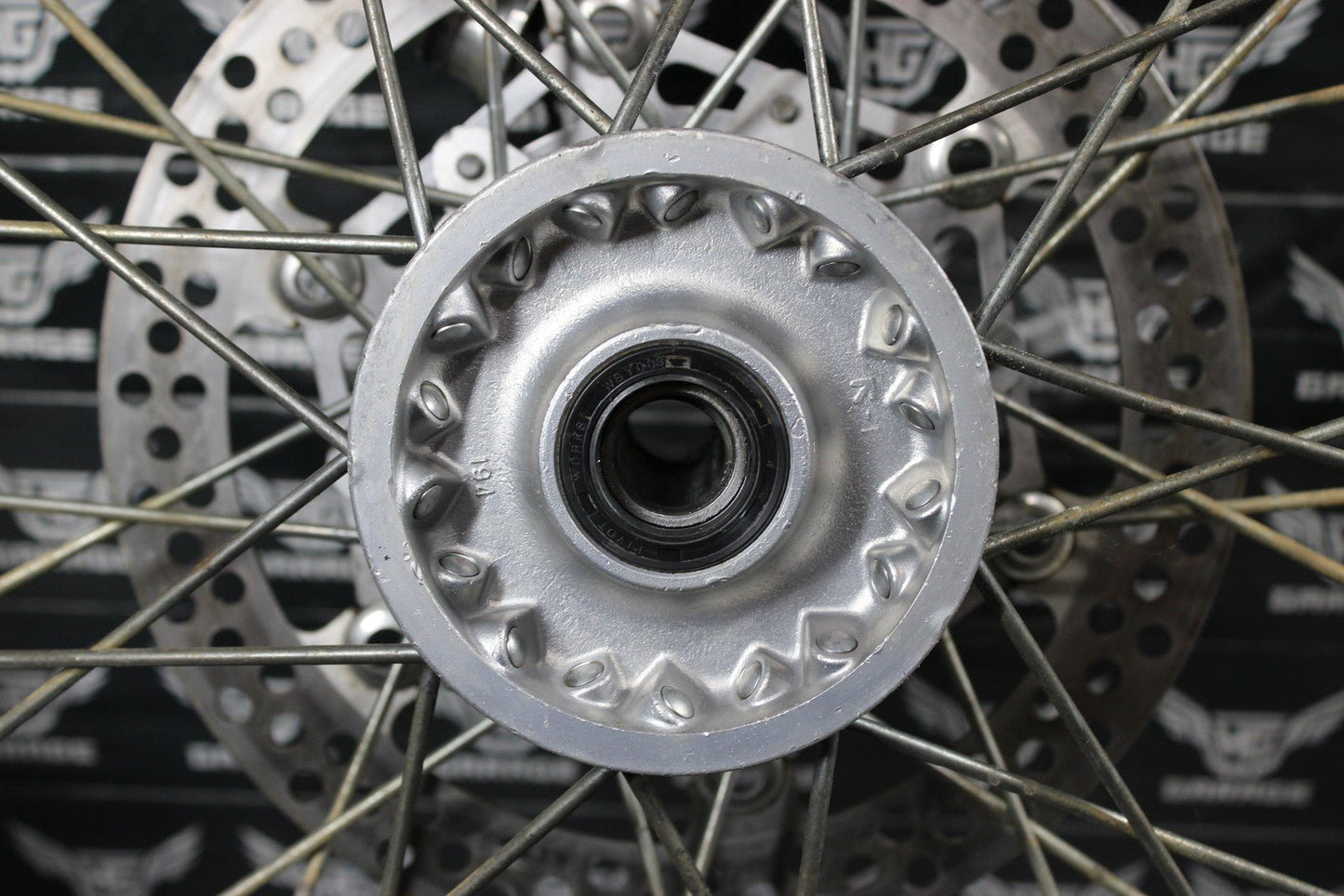 2002 YAMAHA YZ125 YZ250 OEM FRONT WHEEL RIM HUB WHEEL SPOKES 5NY - 25111 - 00 - 00 - hggarage