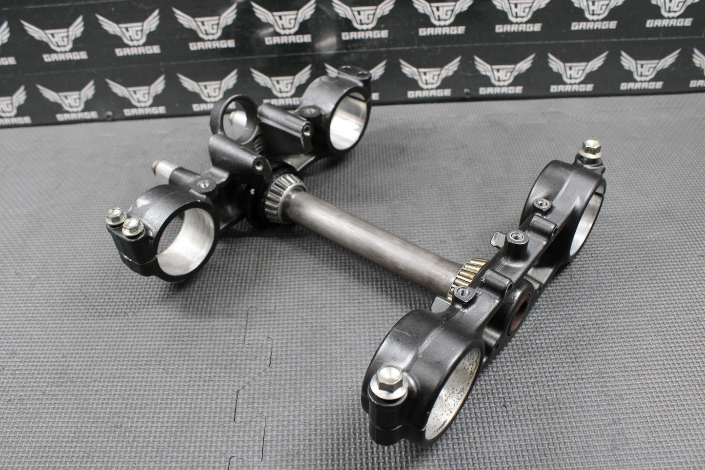 2009 KAWASAKI 09 - 20 KLX250 KLX250SF OEM FRONT FORKS TRIPLE TREE BAR CLAMP STEM - hggarage
