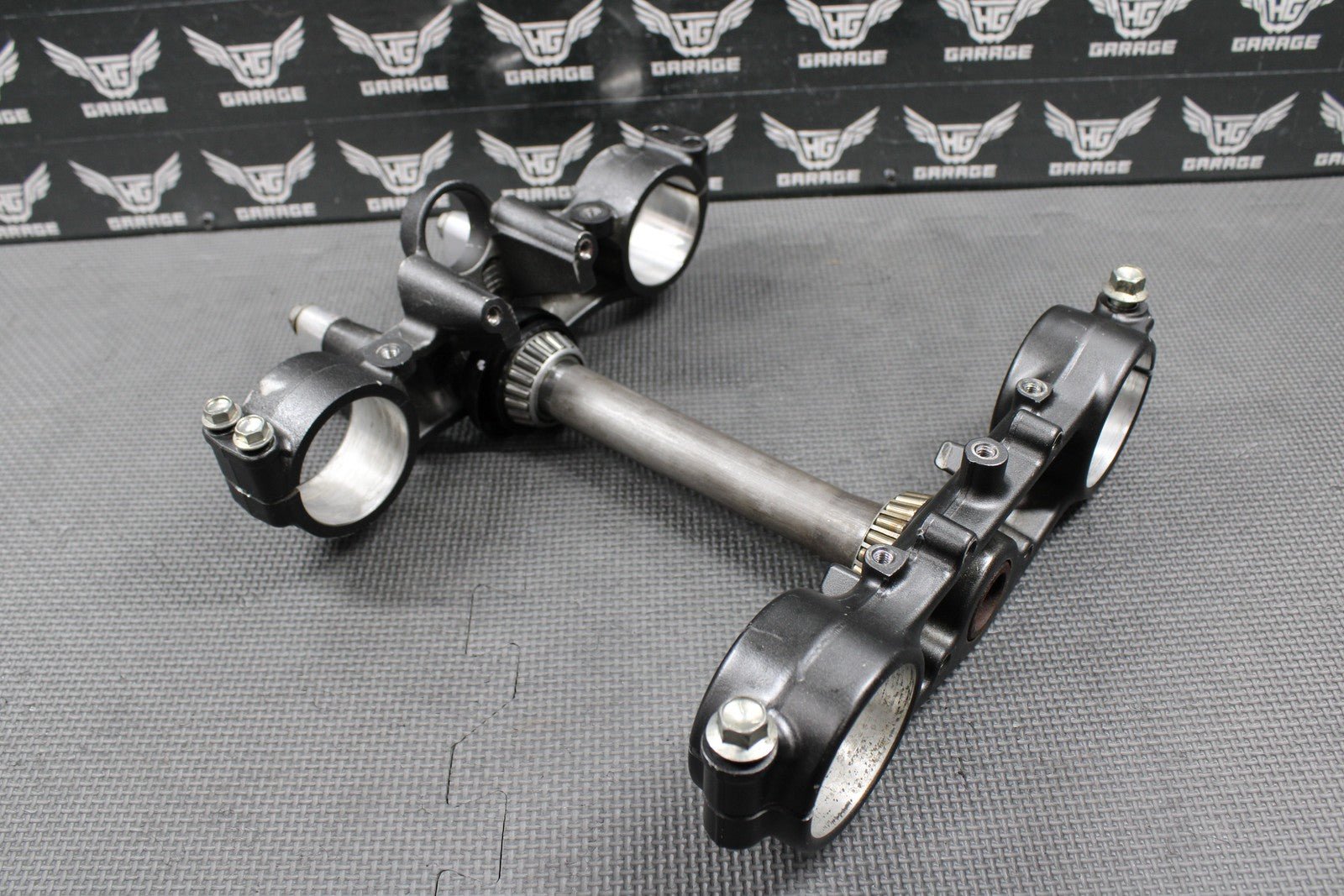 2009 KAWASAKI 09 - 20 KLX250 KLX250SF OEM FRONT FORKS TRIPLE TREE BAR CLAMP STEM - hggarage